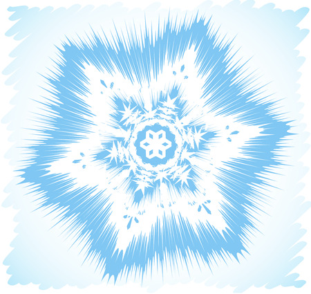 Snowflake.Vector illustration.のイラスト素材