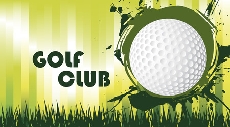 Green golf fieldのイラスト素材
