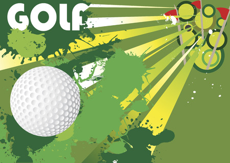 Abstract golf backgroundのイラスト素材