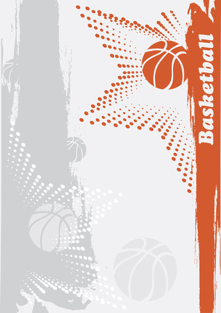 Abstract basketball bannerのイラスト素材