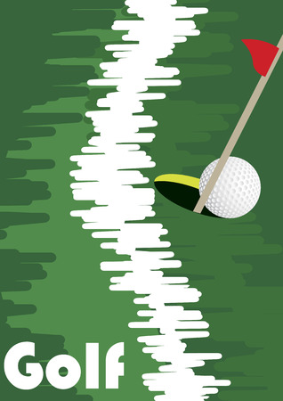 Golf lineのイラスト素材