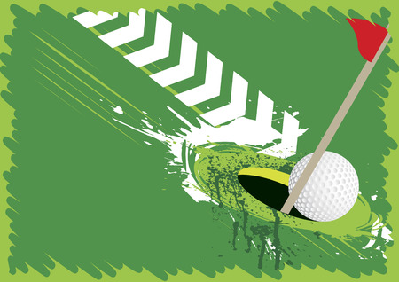 Abstract golf splashのイラスト素材