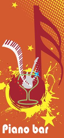 Yellow music splashのイラスト素材