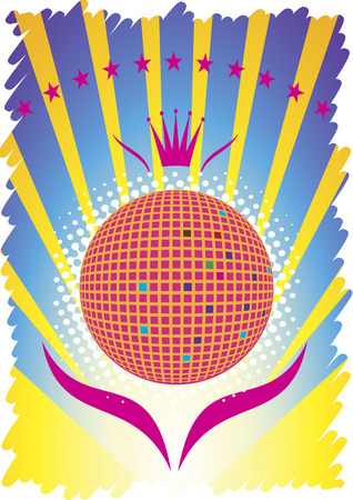 Abstract party poster.Dance backgroundのイラスト素材