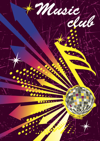 Colorful arrows for music club poster.Abstract dance backgroundのイラスト素材