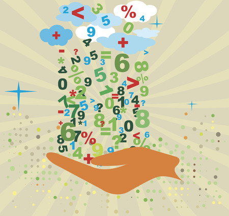 Accountancy background.Abstract mathematical motive.Banking.のイラスト素材