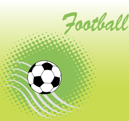 Square football green bannerのイラスト素材