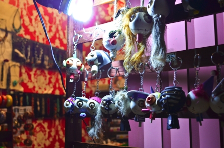 Mini bunch look horror but cute in the night marketの写真素材