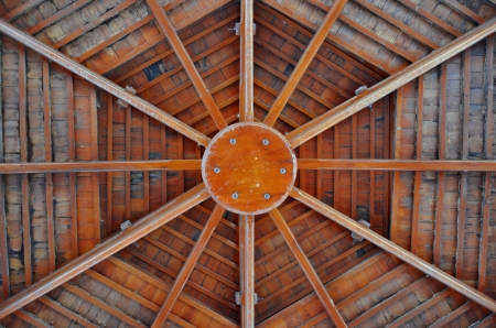 Under the thai roof design look oldの写真素材