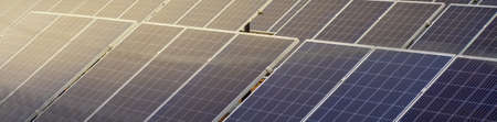 Solar panels. Environmentally friendly source of energy. Home power generation station.