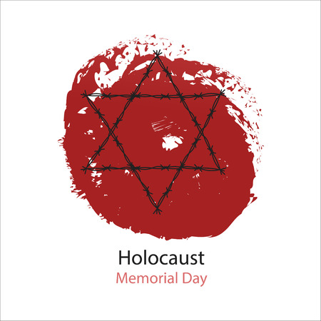 Holocaust Memorial Day. Vector illustration. World War IIのイラスト素材