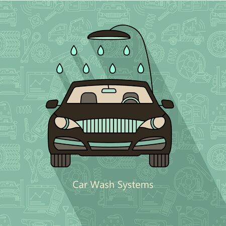 Car Wash Systems. Vector modern logo.の写真素材