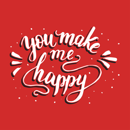 Hand drawn romantic quote.のイラスト素材