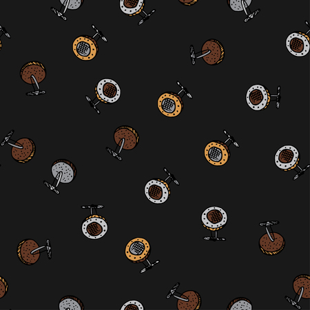 Seamless vector pattern with man symbols.のイラスト素材