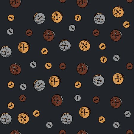 Seamless vector pattern with man symbols.のイラスト素材