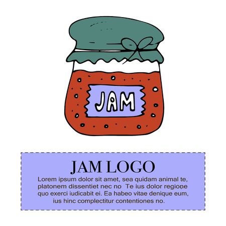 Handdrawn vector doodle logo.の写真素材