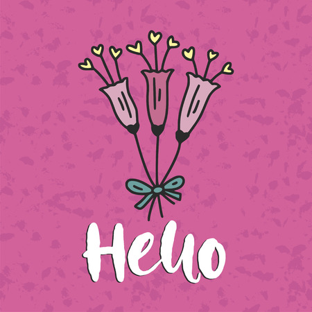 Cute vector card. Cartoon illustration.のイラスト素材