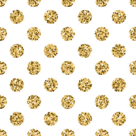 Gold glitter seamless vector pattern.のイラスト素材