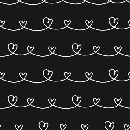 Valentines heart seamless pattern design.