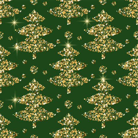 Golden glitter modern seamless pattern.のイラスト素材