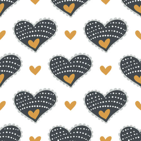 Hearts seamless background.