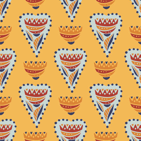 Hearts seamless background.