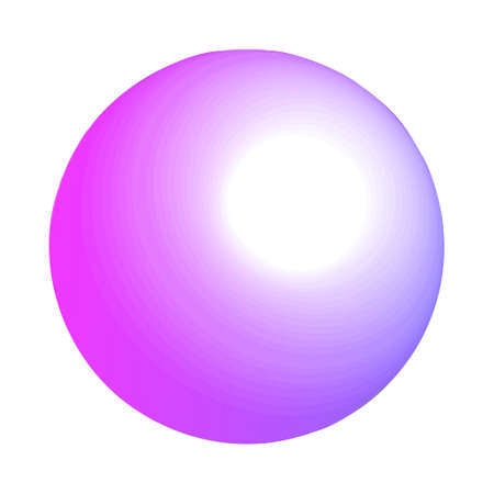 Realistic gradient geometric shape, modern vector element. 3d dynamic holographic trendy motion ellipse ball.のイラスト素材