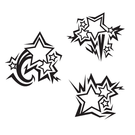 Stars tattoosのイラスト素材