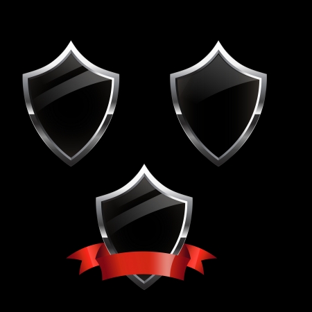Shield security iconsのイラスト素材