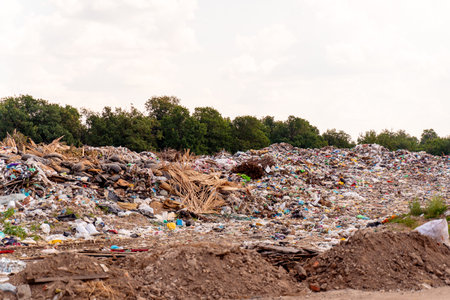 Garbage from industrial and urban areas Decomposes naturally.の写真素材