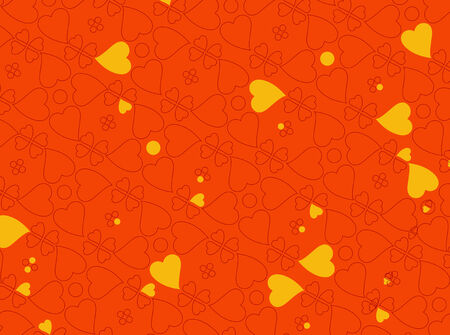 Vector illustration of heart motifs for valentine day cards or anything elseのイラスト素材