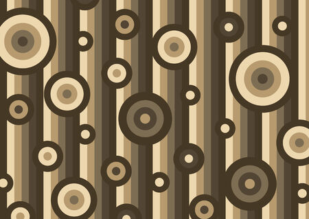 Vector illustration of funky  abstract pattern made of different circlesのイラスト素材