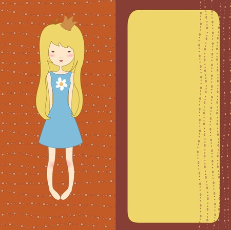 Vector Illustration of retro design greeting card with copy space for your textのイラスト素材