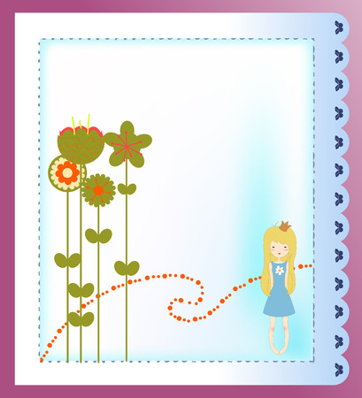 Vector Illustration of retro design greeting cardのイラスト素材
