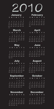  Illustration of style design Calendar for 2010の写真素材