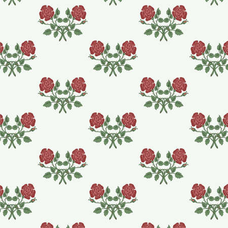 Vector illustration of beautiful retro floral backgroundのイラスト素材