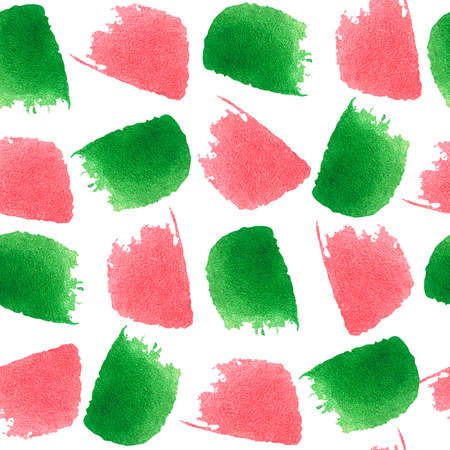 Watercolor Spots Seamless Pattern. watercolor illustration. isolated on a white background. For your design fabrics, packaging paper, cookbooks, aprons, kitchen accessories, stickers, dishes.の写真素材