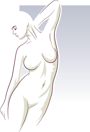 body of womanのイラスト素材