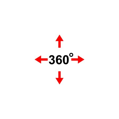 360 degree icon vector design symbolのイラスト素材