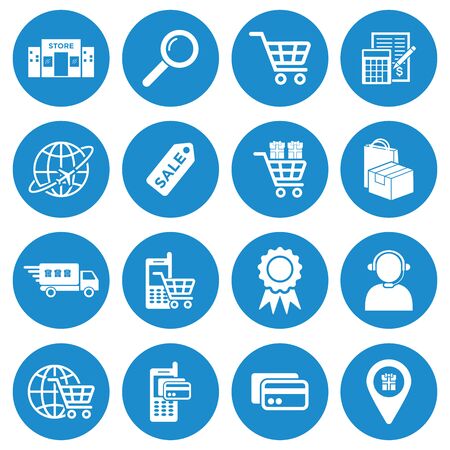 online shopping icon vector design symbolのイラスト素材