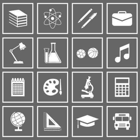school equipment icon vector design symbolのイラスト素材