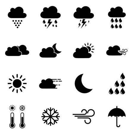 weather icon vector design symbolのイラスト素材