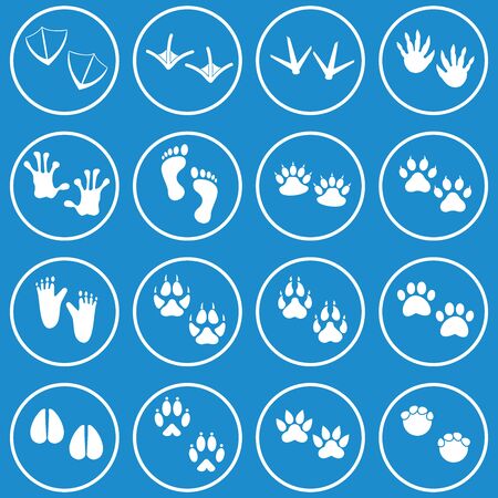 animals footprint icon vector design symbolのイラスト素材