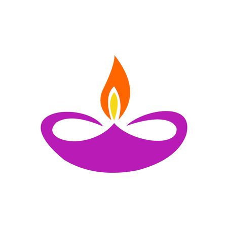 Diwali lamp icon vector design symbolのイラスト素材