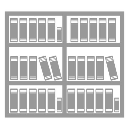 book and library icon vector design symbolのイラスト素材