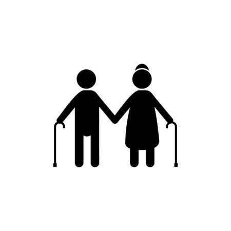 old people icon vector design symbolのイラスト素材
