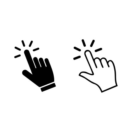 hand cursor icon vector design symbolのイラスト素材