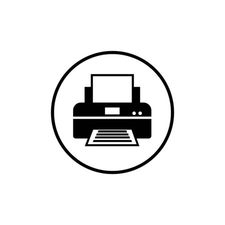 printer icon vector design symbol