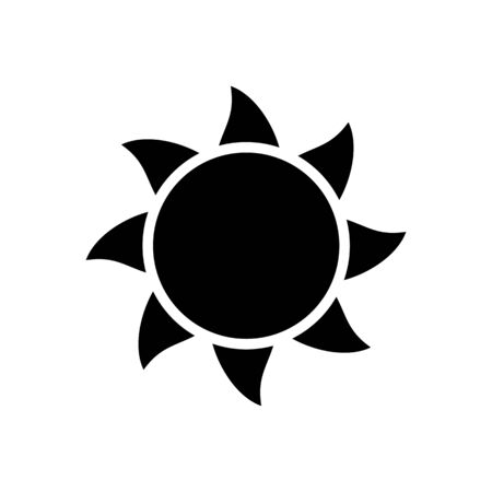 sun icon vector design symbolのイラスト素材