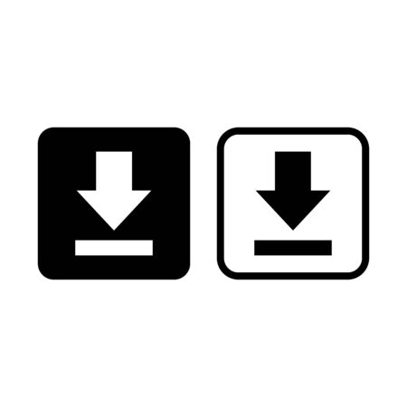 download icon vector design symbolのイラスト素材